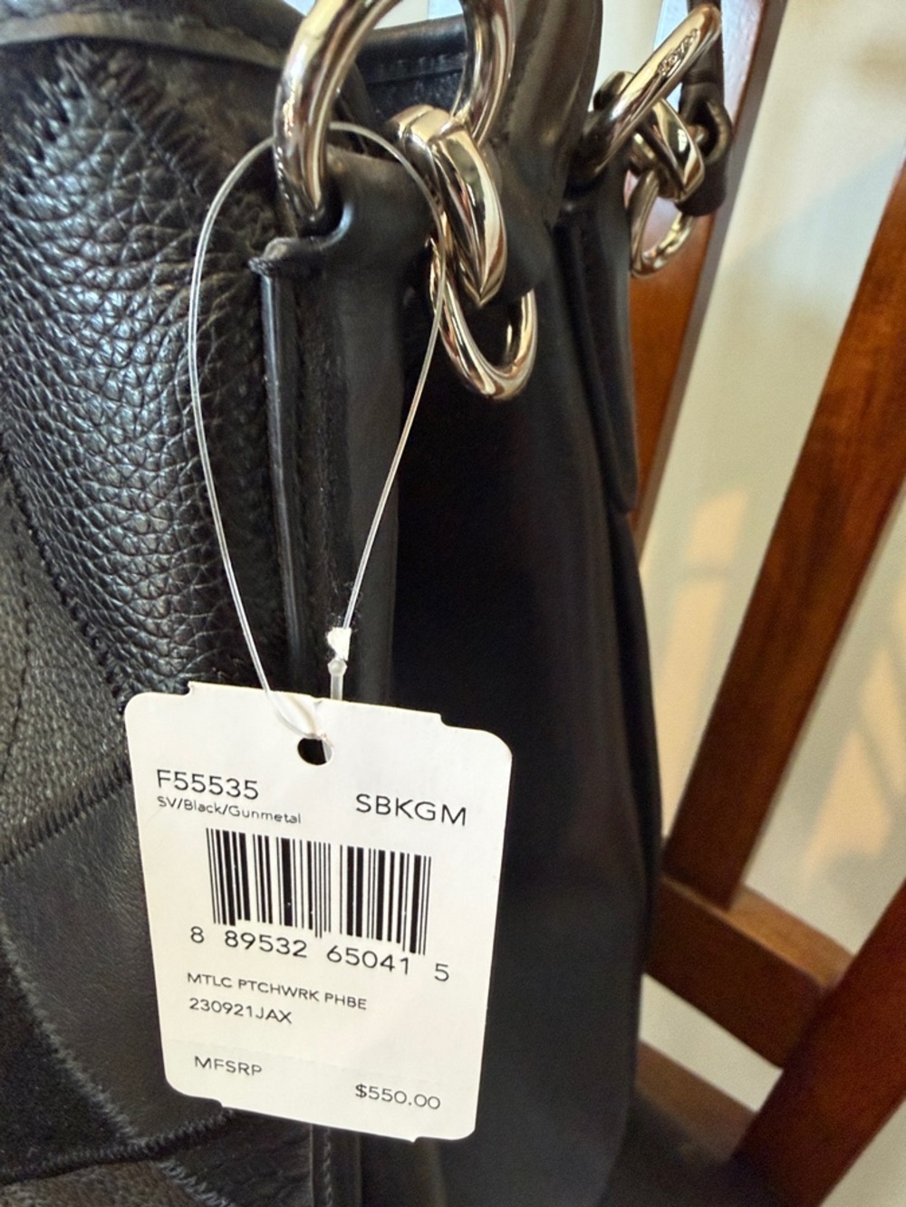 NWT Coach Metallic Patchwork Phoebe Purse - Picture 3 of 15